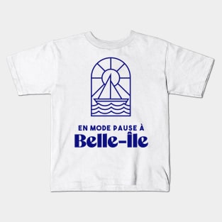 Belle Ile in break mode - Brittany Morbihan 56 Sea Holidays Beach Kids T-Shirt